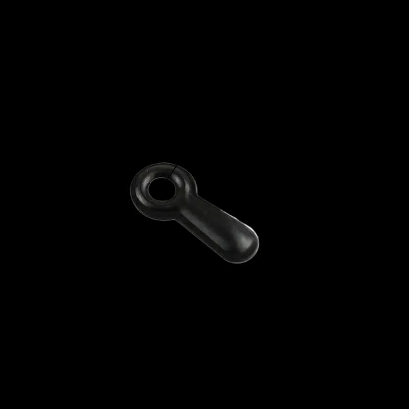 Large Embossed Turn Button Clip Black 19.5mm 3mm hole embossed grip U15