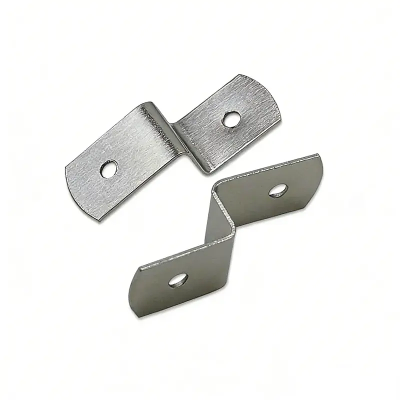 Close up of 17mm Step Z-Fastener Clip showing 3mm hole diameter for narrow frames.