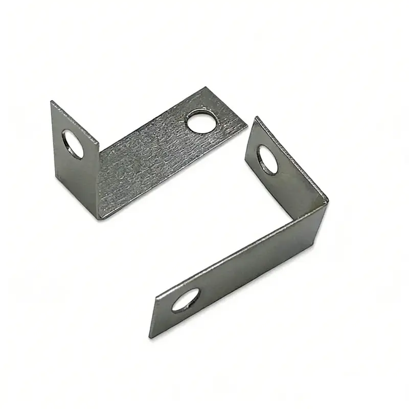 Close up of Silver L-Shape Corner Guard for picture frames.