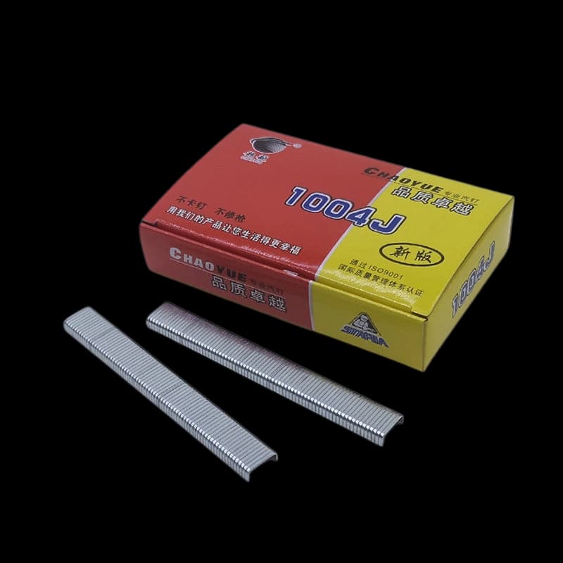 1004j j-staple upholstery staple 10mm crown 4mm leg chaoyue 2650pcs box