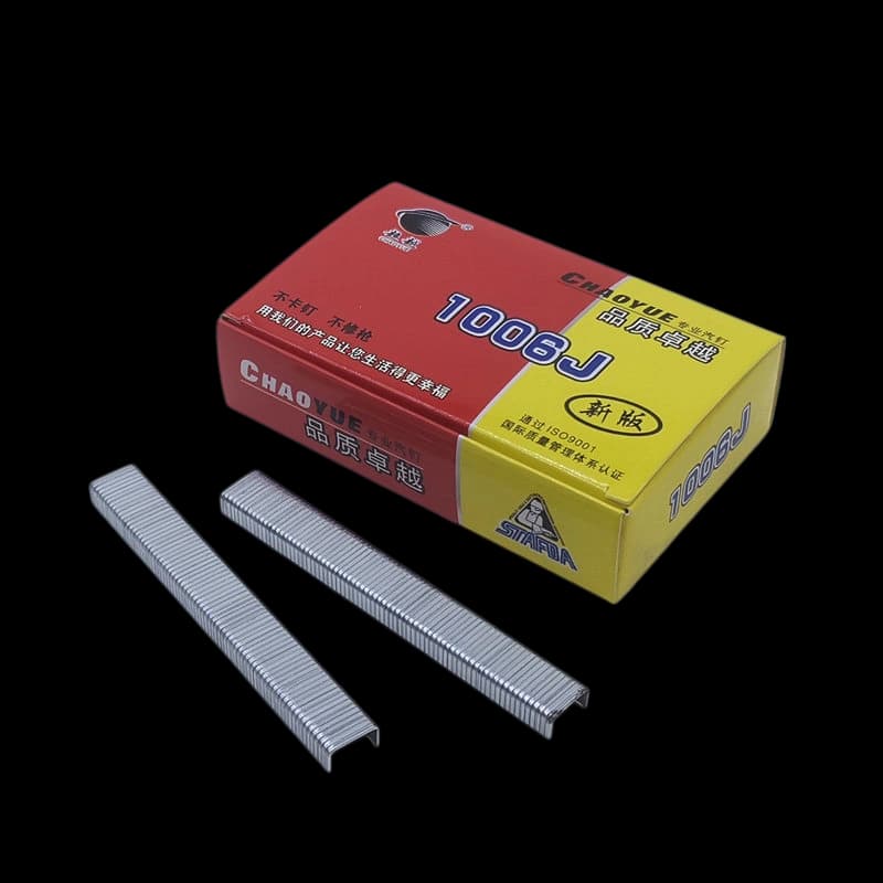 1006j j-staple cabinet back panel staple 10mm crown 6mm leg chaoyue 2650pcs