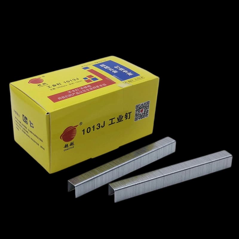 industrial 1013j j-staple 5000pcs deep leg 10mm crown 13mm leg chaoyue yellow