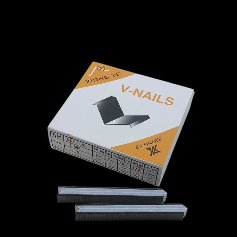 12mm MDF V-nail framing fastener Xiong Ye UNI type 4000pcs 1461g
