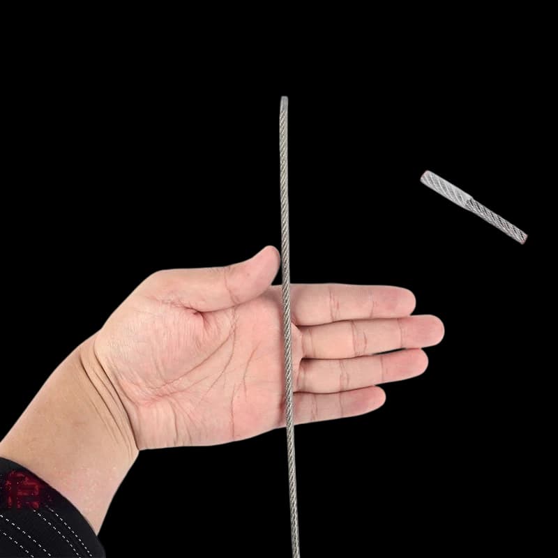 4.0mm PVC Coated 7x7 Stainless Steel Wire Rope – 4.0mm diameter