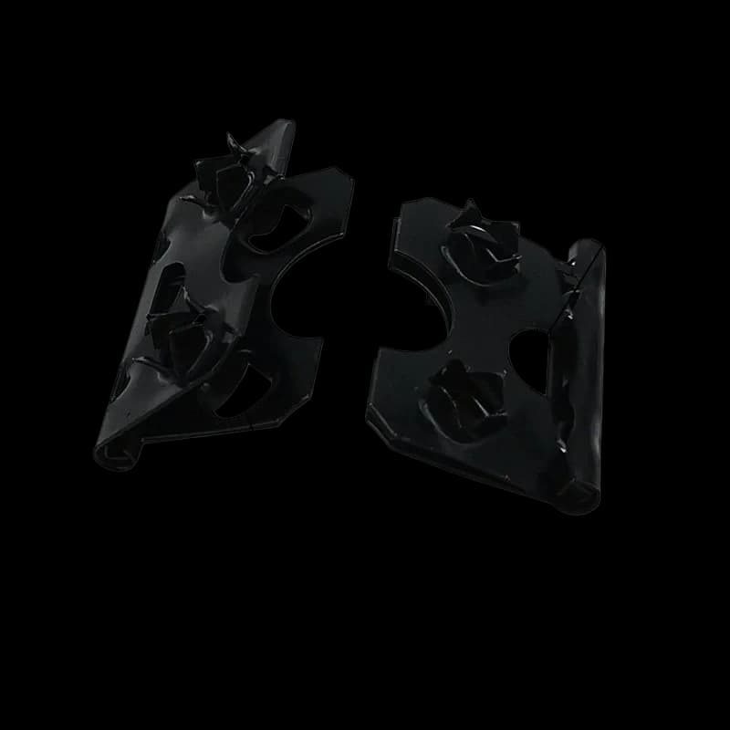 6234 Black Heavy Spiked Frame Hinge 18x28mm wide spike tabs thick moulding hardware