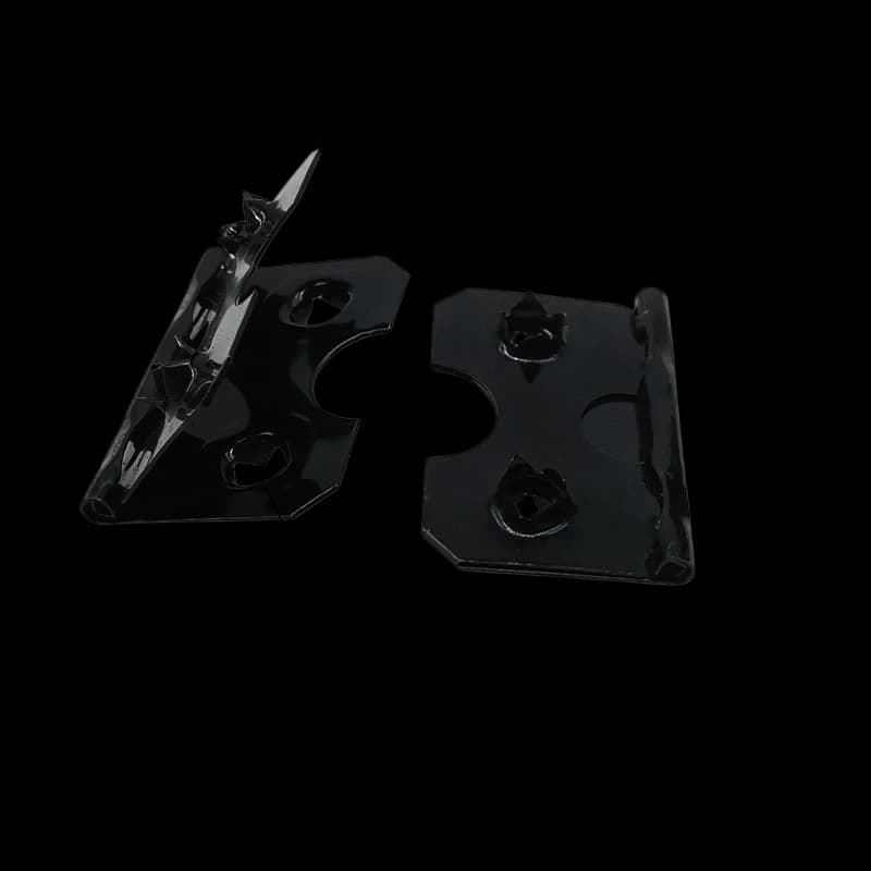 6241 Black Large Spiked Frame Hinge 24x38mm heavy duty 0.7mm thick structural panel hardware