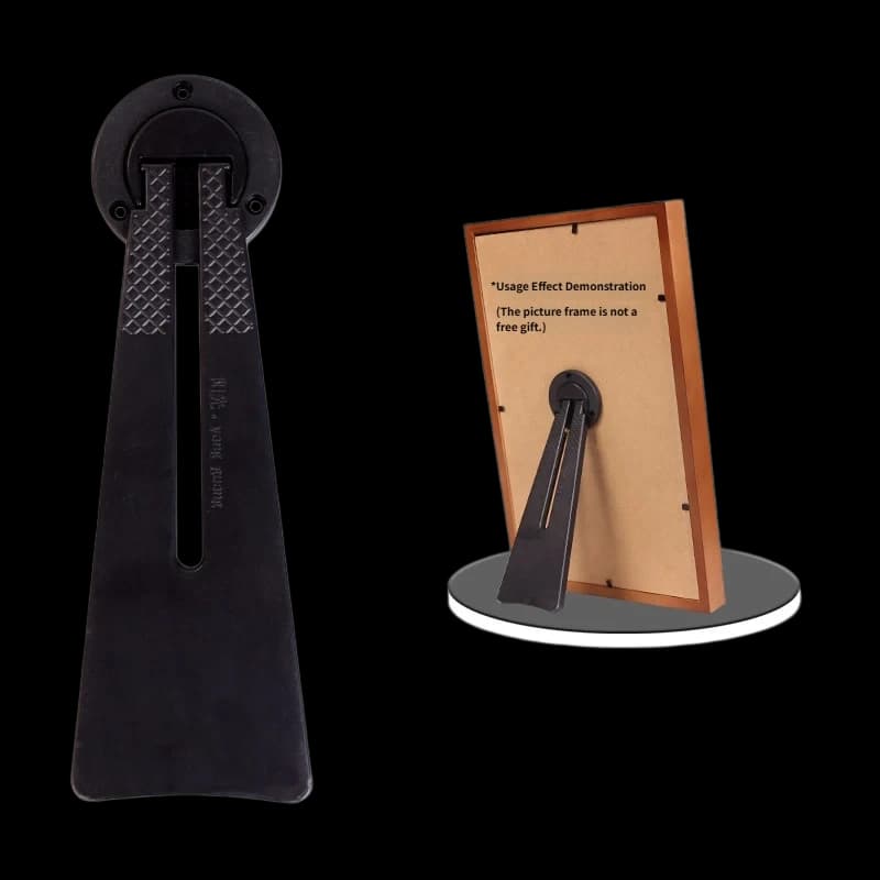 Black Large Swivel Picture Frame Stand Rotating R21 – 172 mm ABS with 360° rotating disc head for 18–25 cm frames