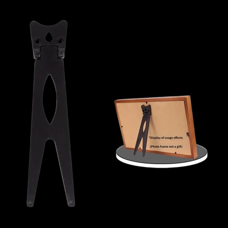 Black Large Tailcoat Picture Frame Easel Back R02 – 158 mm ABS bracket for 18–25 cm frames