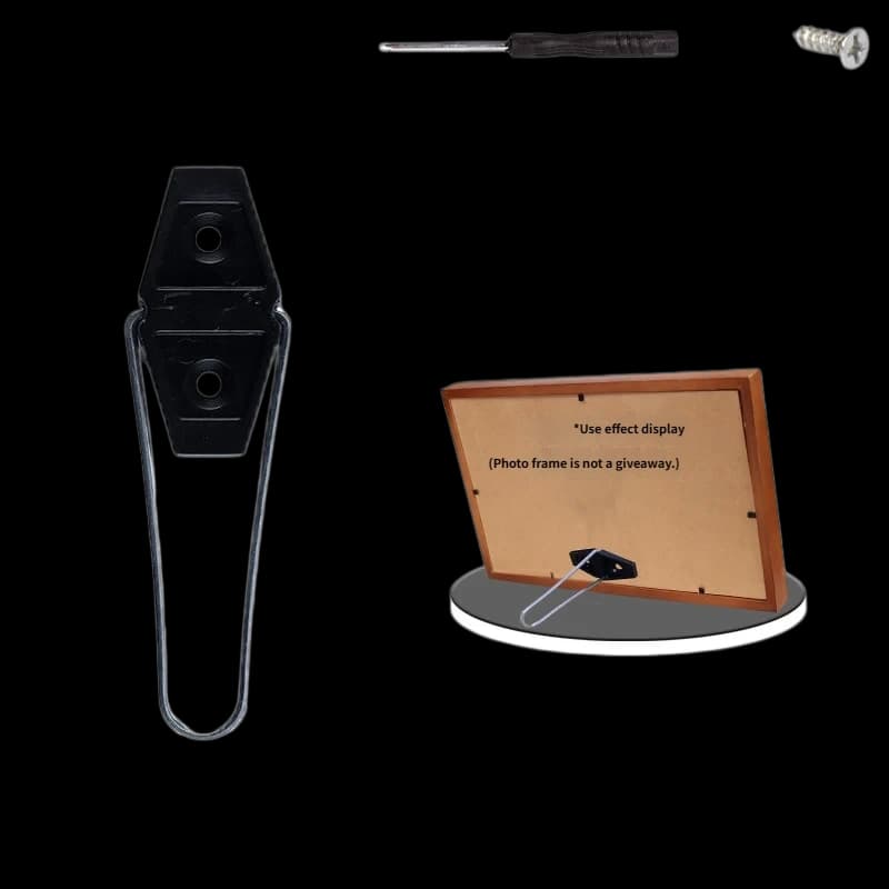 Black Small Diamond Picture Frame Stand Bracket R20 – 98 mm black diamond-head bracket for 15–30 cm frames