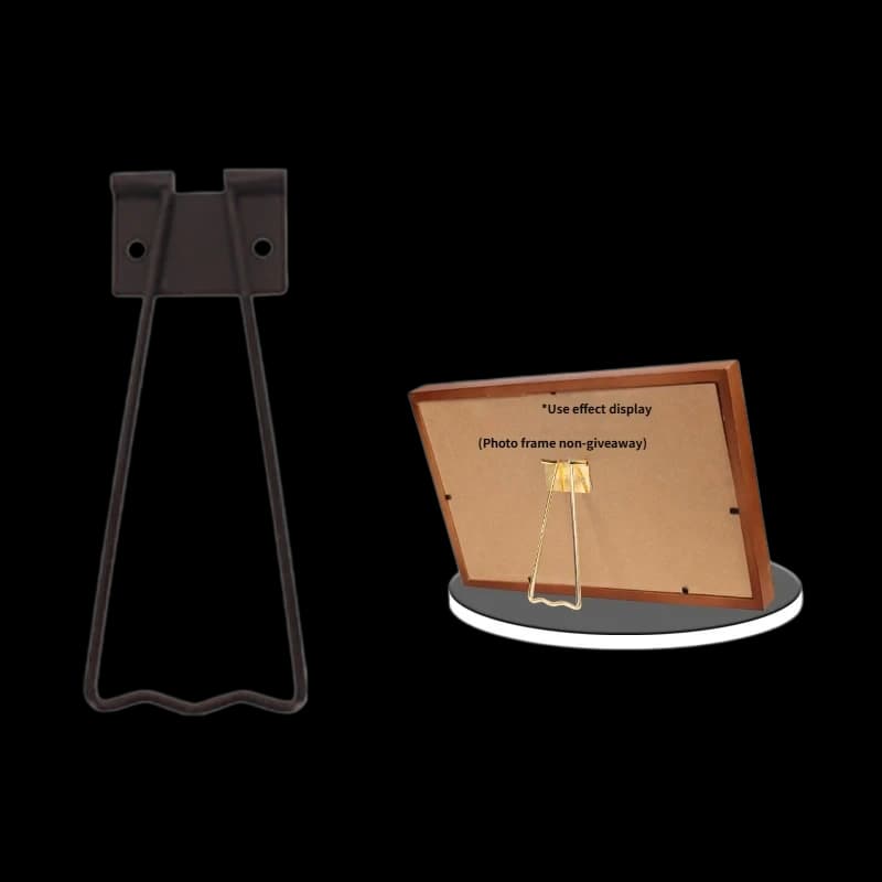 Black Small Iron Picture Frame Wire Easel R14 – 111 mm black steel wire for 15–18 cm frames