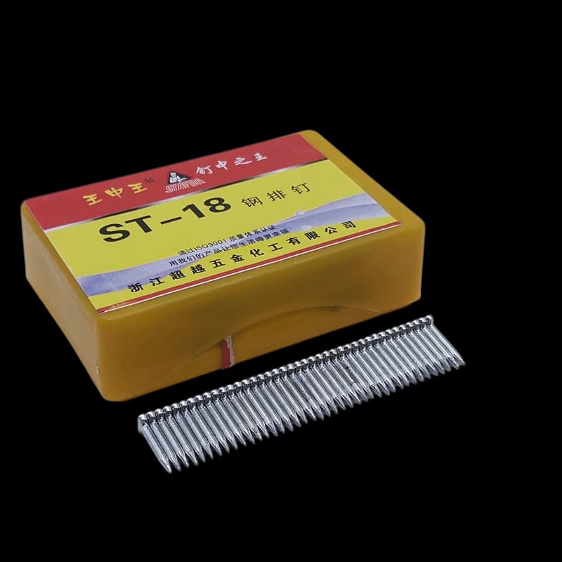 st-18 steel row nail pneumatic pin 2.3mm dia 17.4mm length 6.3mm head 400pcs box