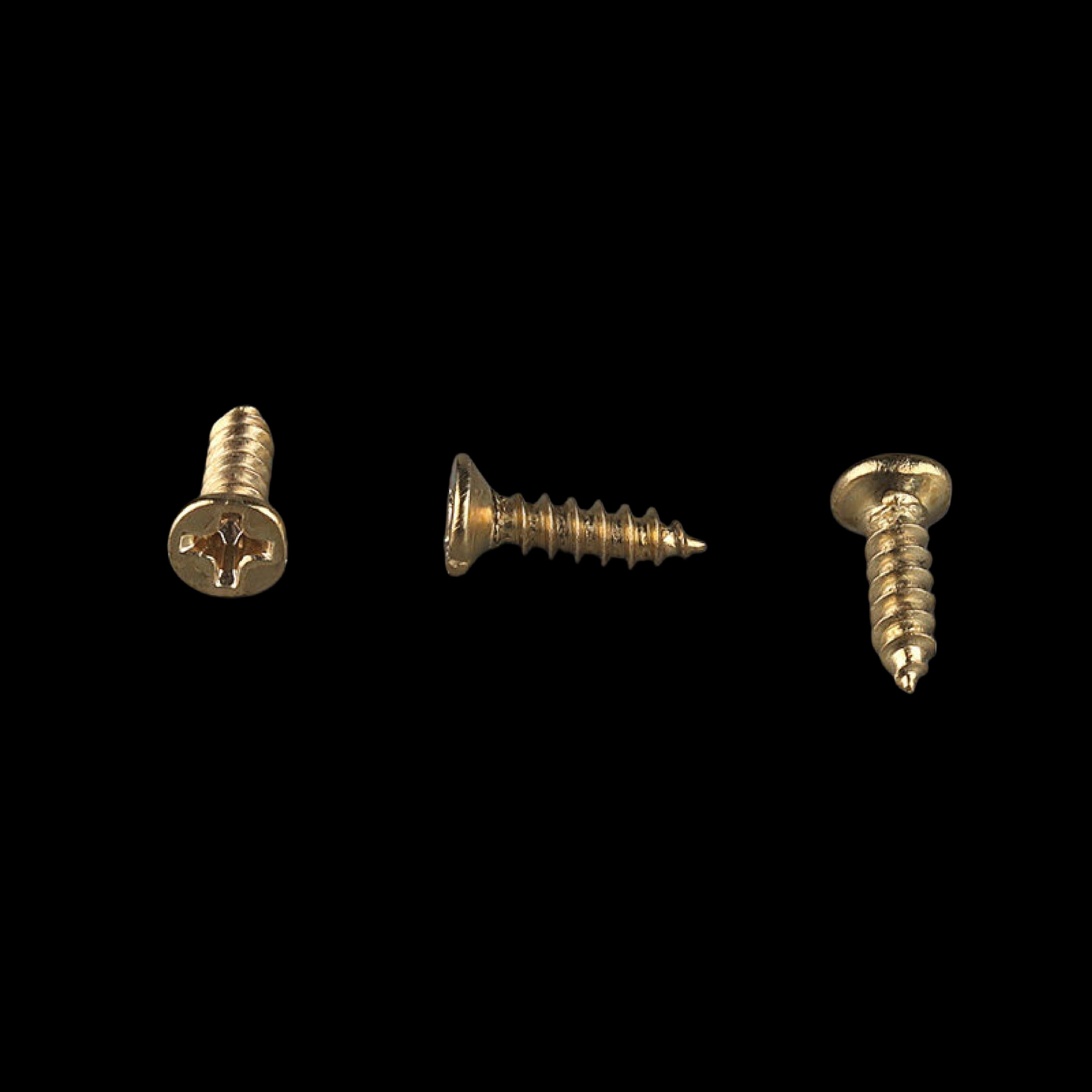 Gold Flat Head Self-Tapping Screw 3x12mm longest gold flat-head for thick premium gold picture frame