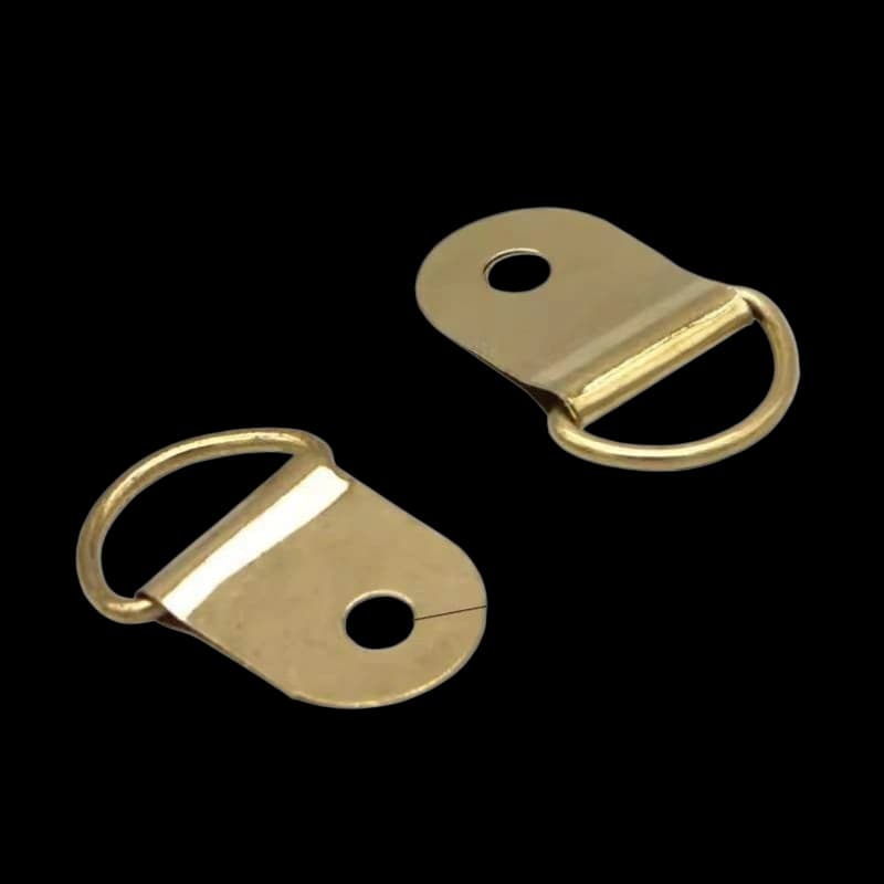 Gold Large Semicircle D-Ring Picture Hanger K04 – 32mm