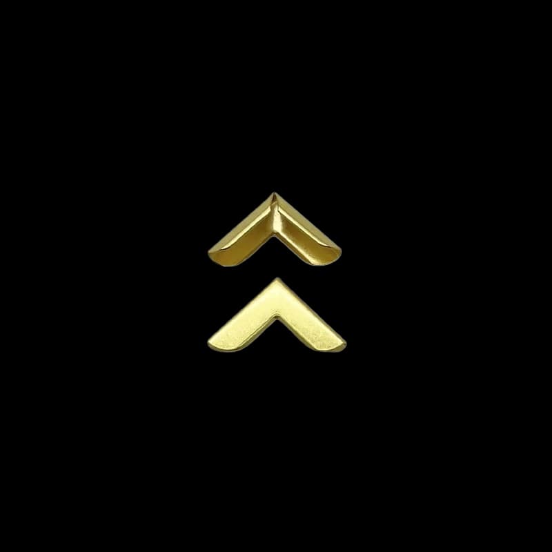 Gold Thick Sheet Corner Protector 20mm – 20x6mm Yellow Gold metal corner guard