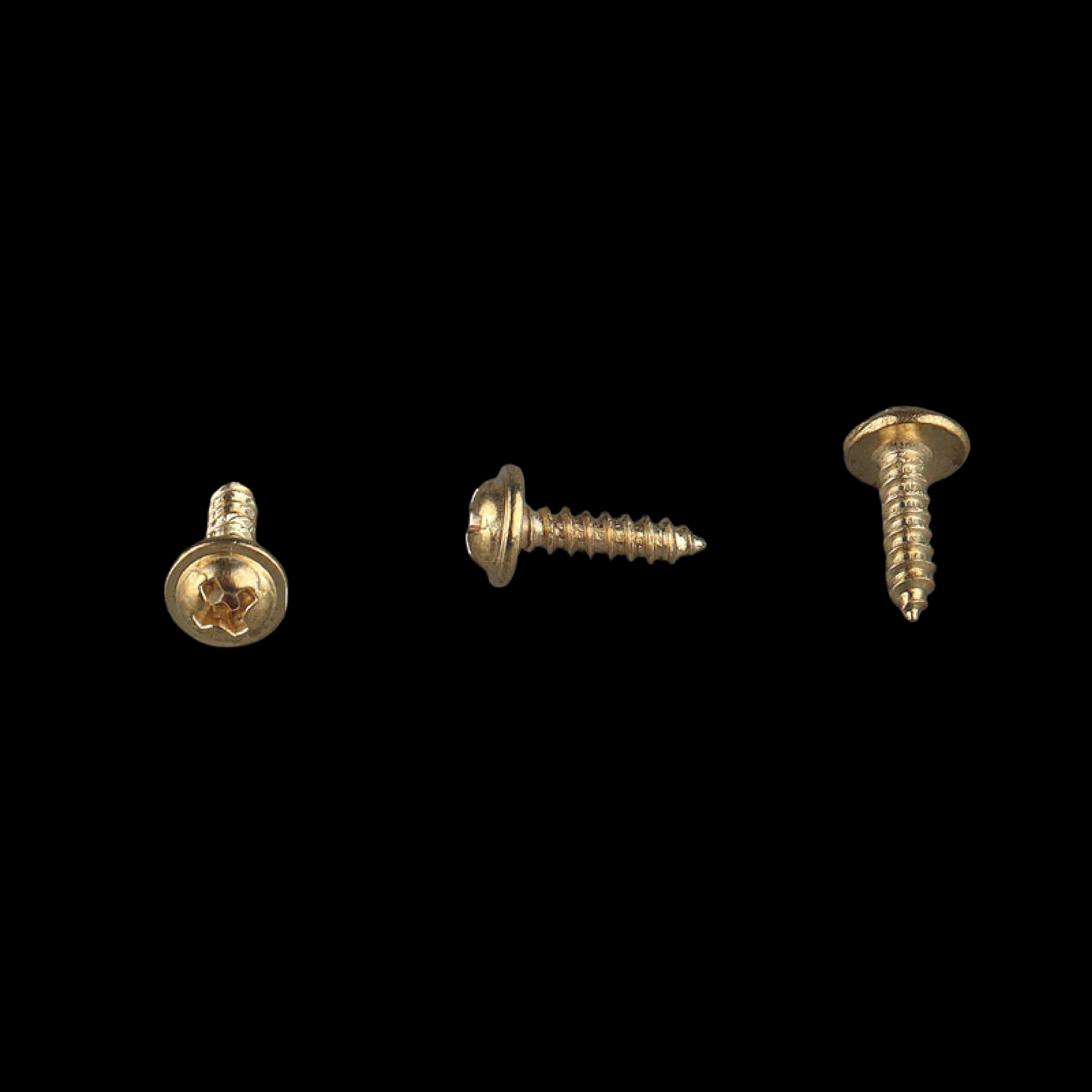 Gold Washer Head Self-Tapping Screw 3x12mm for thick wood picture frame moulding