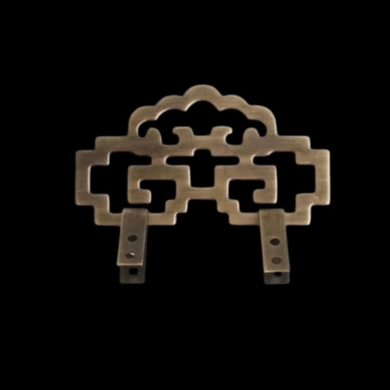 Medium Antique Bronze Cloud Lattice Picture Hook X06 – 8.1cm wide