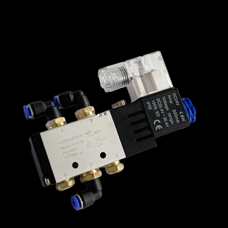 solenoid valve DC24V corner nailer nail feeding HBQD 4Y210-03 4.8W 200mA 2-fen elbow connector 1-fen silencer