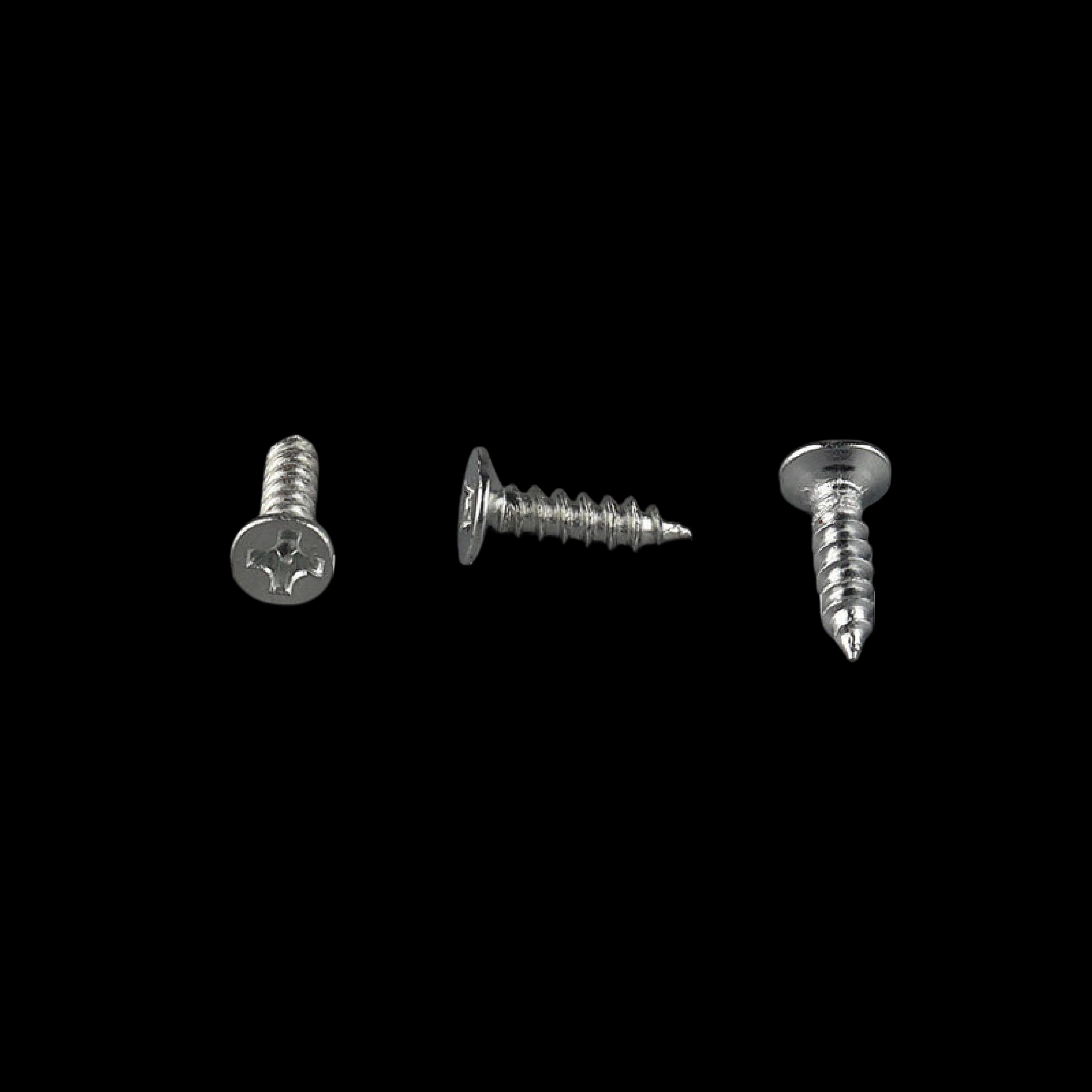 Silver Flat Head Self-Tapping Screw 3x12mm longest silver flat-head for thick solid-wood picture frame