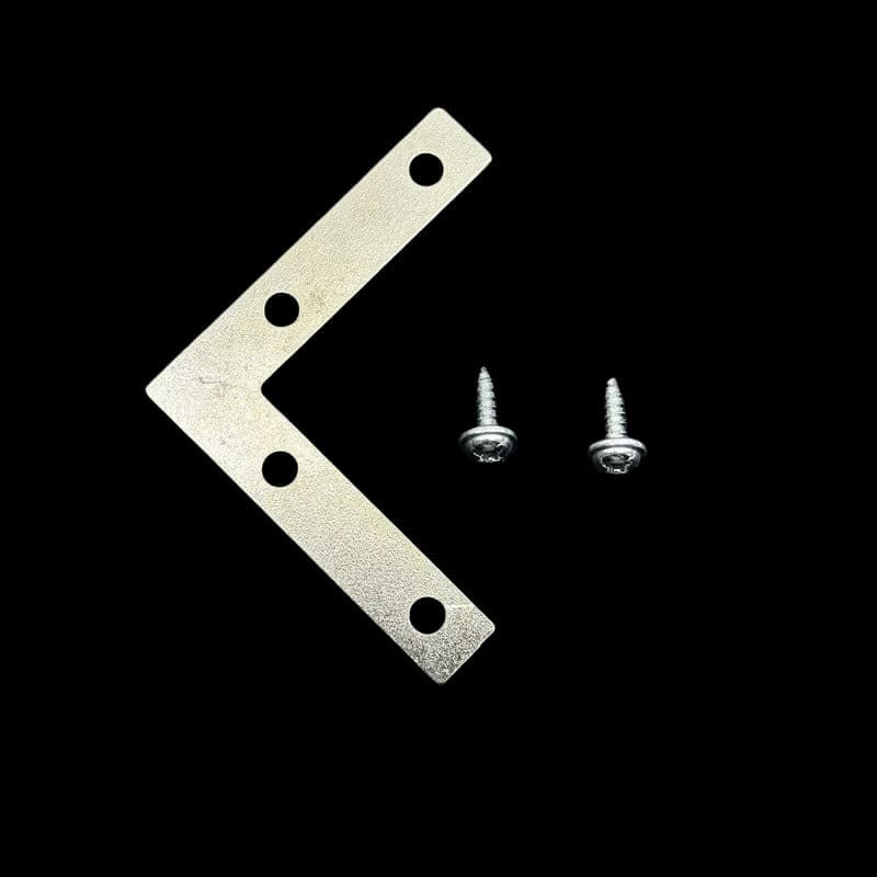 Silver Four-Hole Large L-Bracket 50mm with Screws L38 – 0.6mm