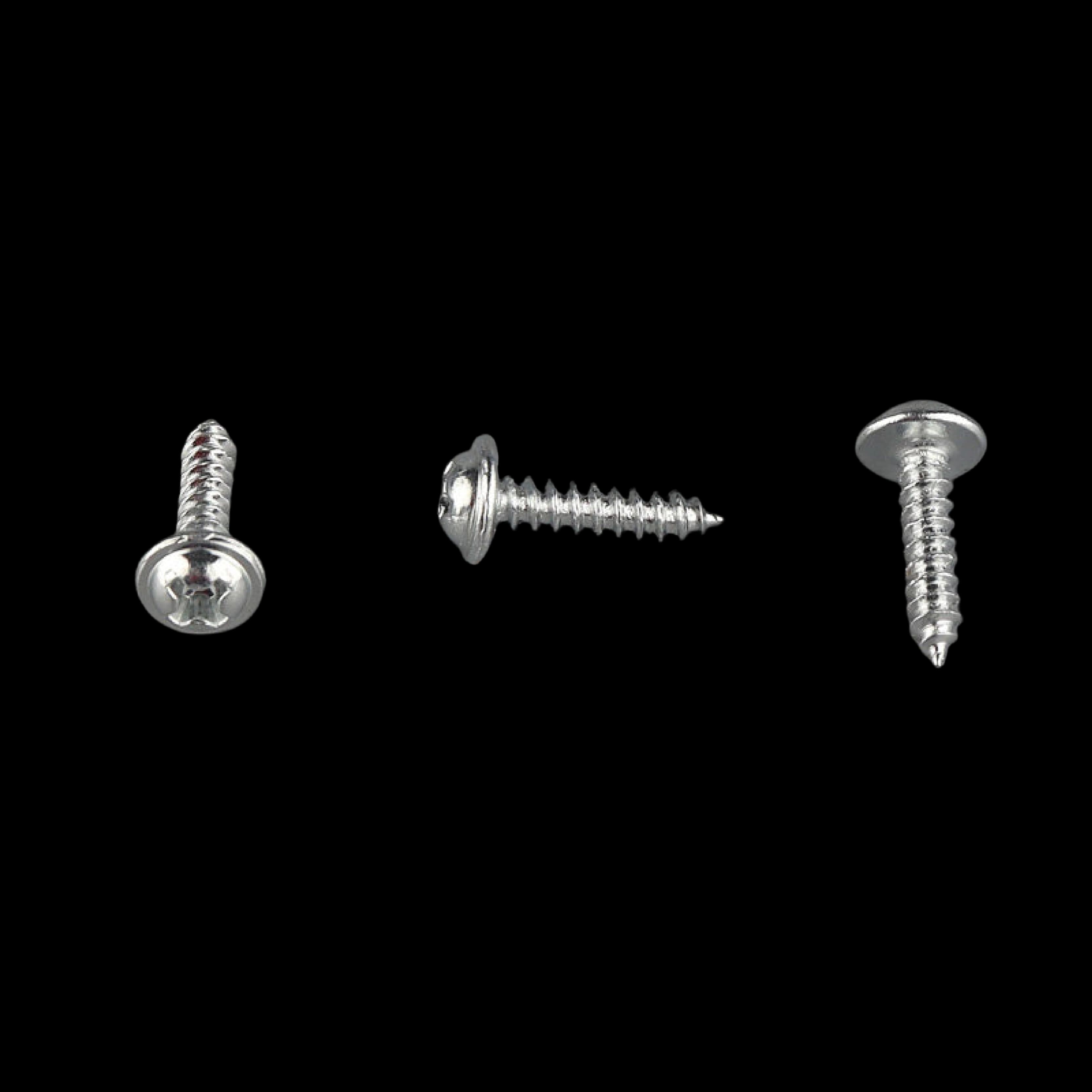 Silver Washer Head Self-Tapping Screw 3x14mm long shank zinc-plated for floater frame assembly