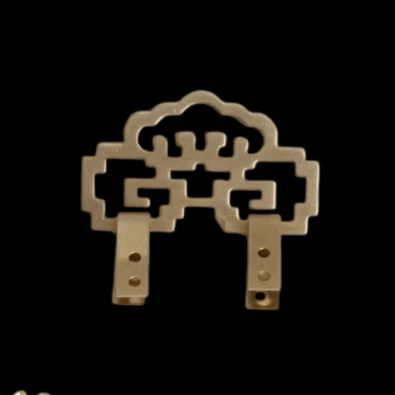 Small Cloud Lattice Brass Picture Hook X03 – 6cm wide