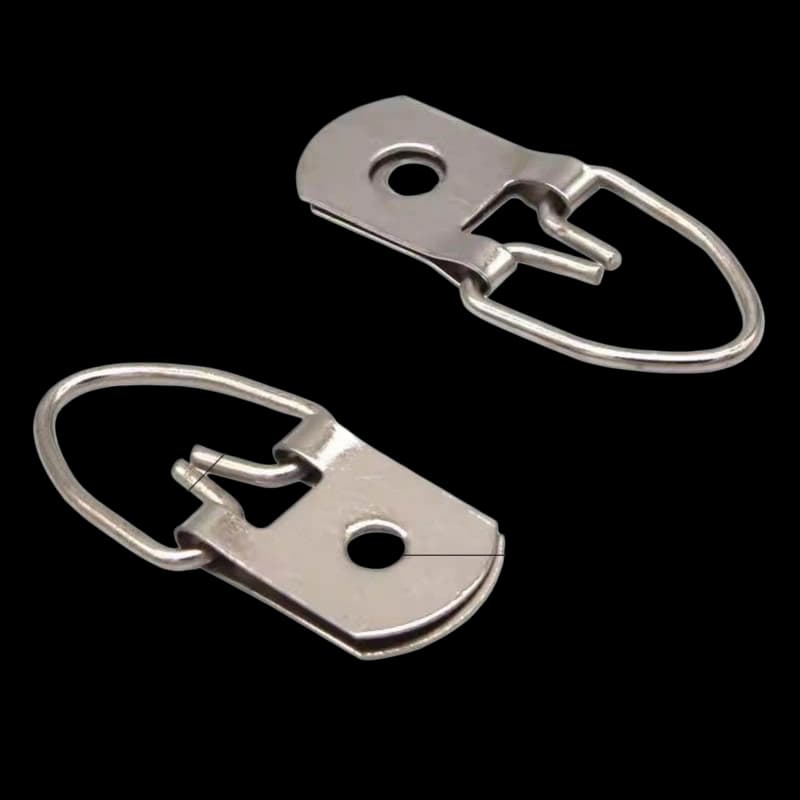 Small Silver D-Ring Picture Frame Hanger K02 – 32mm