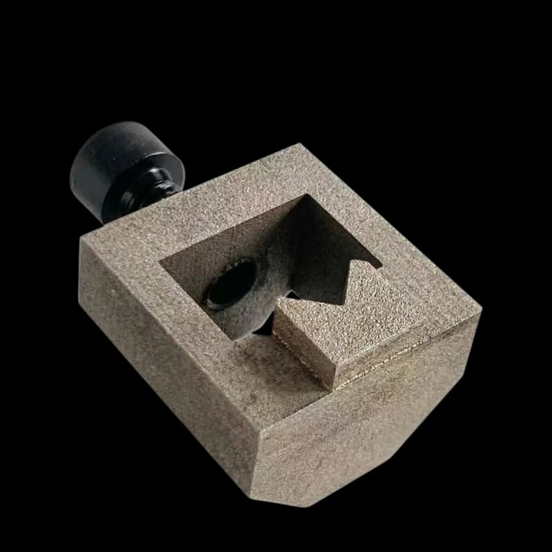 Universal Corner Nailer Die Block 25x24mm – 19mm tall hardened steel die