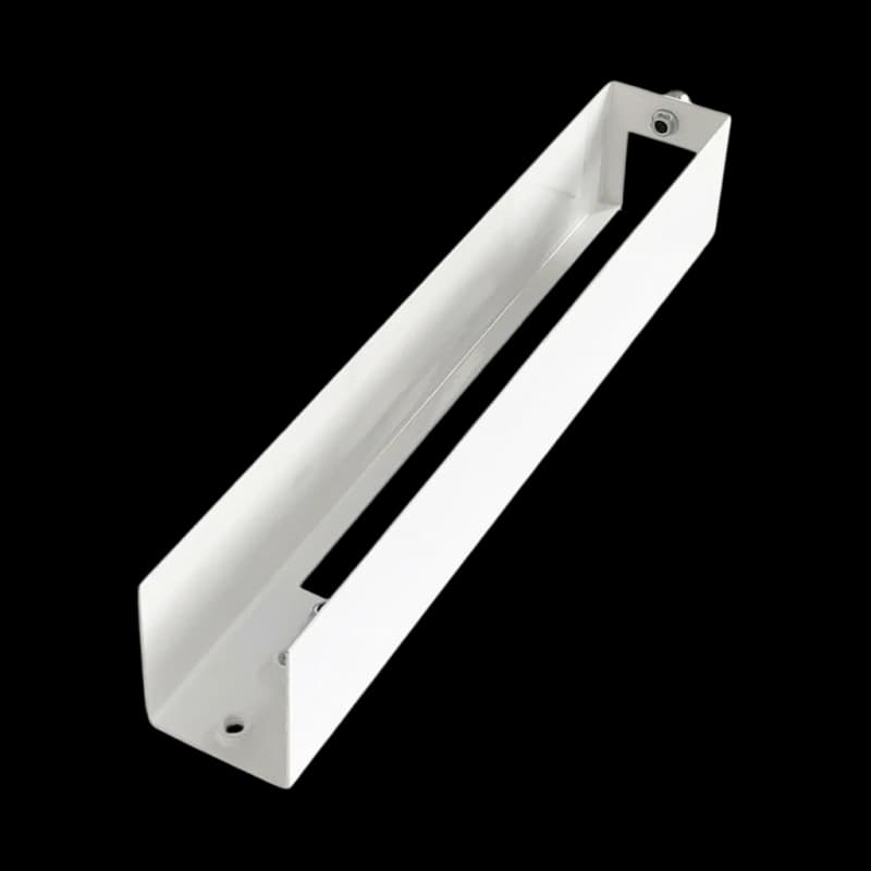 cutting machine transparent safety guard small table corner cutter white 317mm length 60mm height 50mm depth blade shield