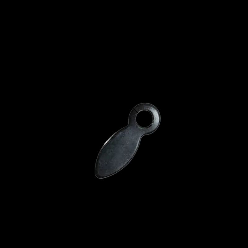 Small Metal Turn Button Clip Black 16.5mm 3mm hole steel U01