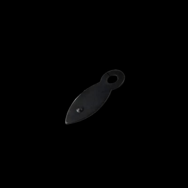 Medium Metal Turn Button Clip Black 20mm 3mm hole steel U02