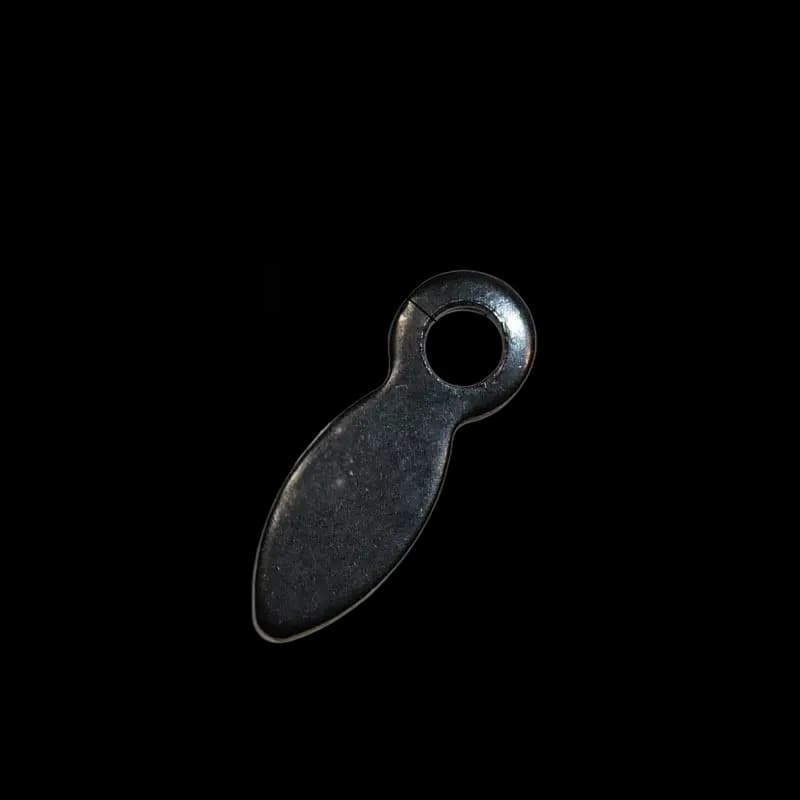 Large Metal Turn Button Clip Black 23.5mm 3mm hole 0.8mm steel U03