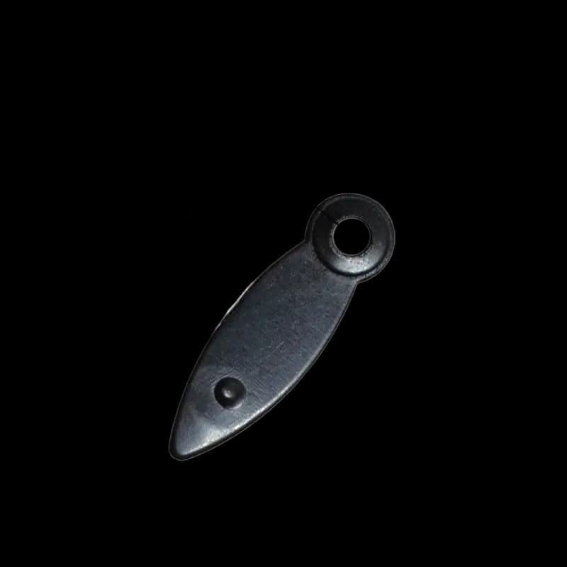 Extra Large Metal Turn Button Clip Black 30mm 3.2mm hole steel U04
