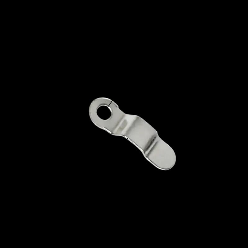 Large Silver Arch Turn Button Clip 24.8mm 3mm arch height 0.3mm steel U12