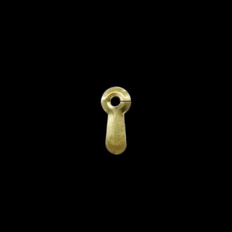 Large Embossed Turn Button Clip Gold 19mm 3mm hole embossed surface U16