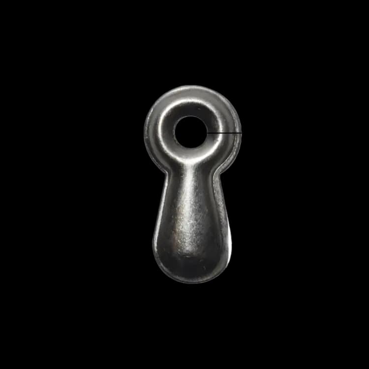 Extra Large Metal Embossed Turn Button Clip Dark Black 21.5mm 3mm hole 10.5mm head U18