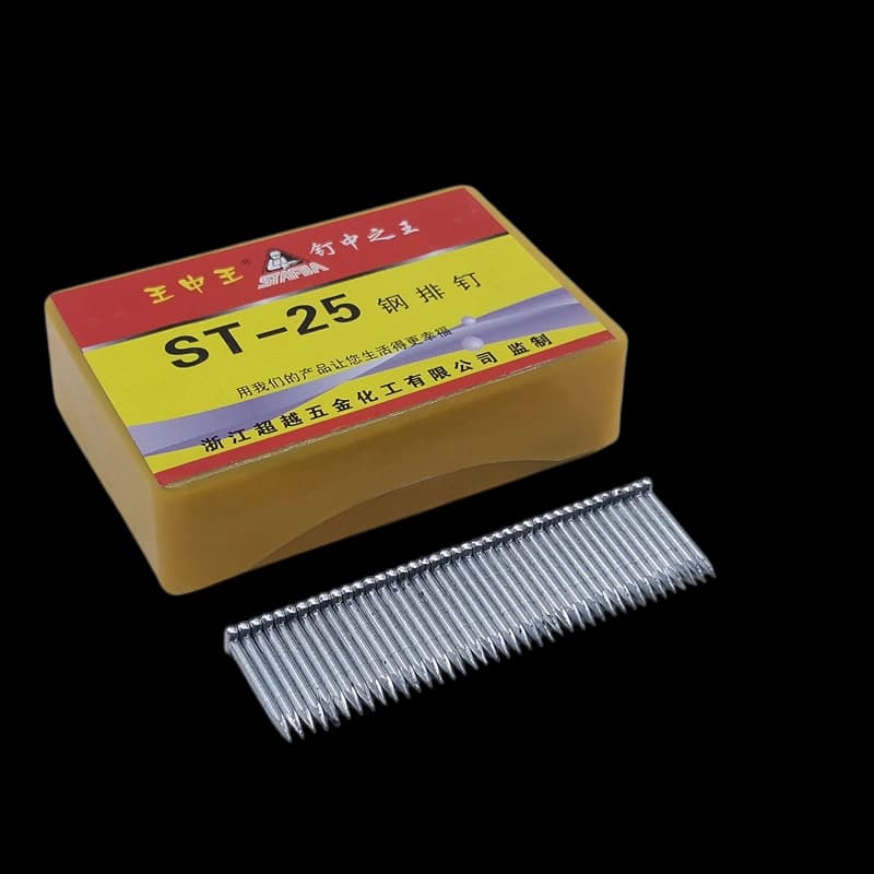 st-25 steel row nail heavy frame pin 2.3mm dia 24.1mm length 6.3mm head 400pcs box